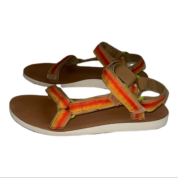 Teva Original Universal Orange Sandals - Picture 8 of 11
